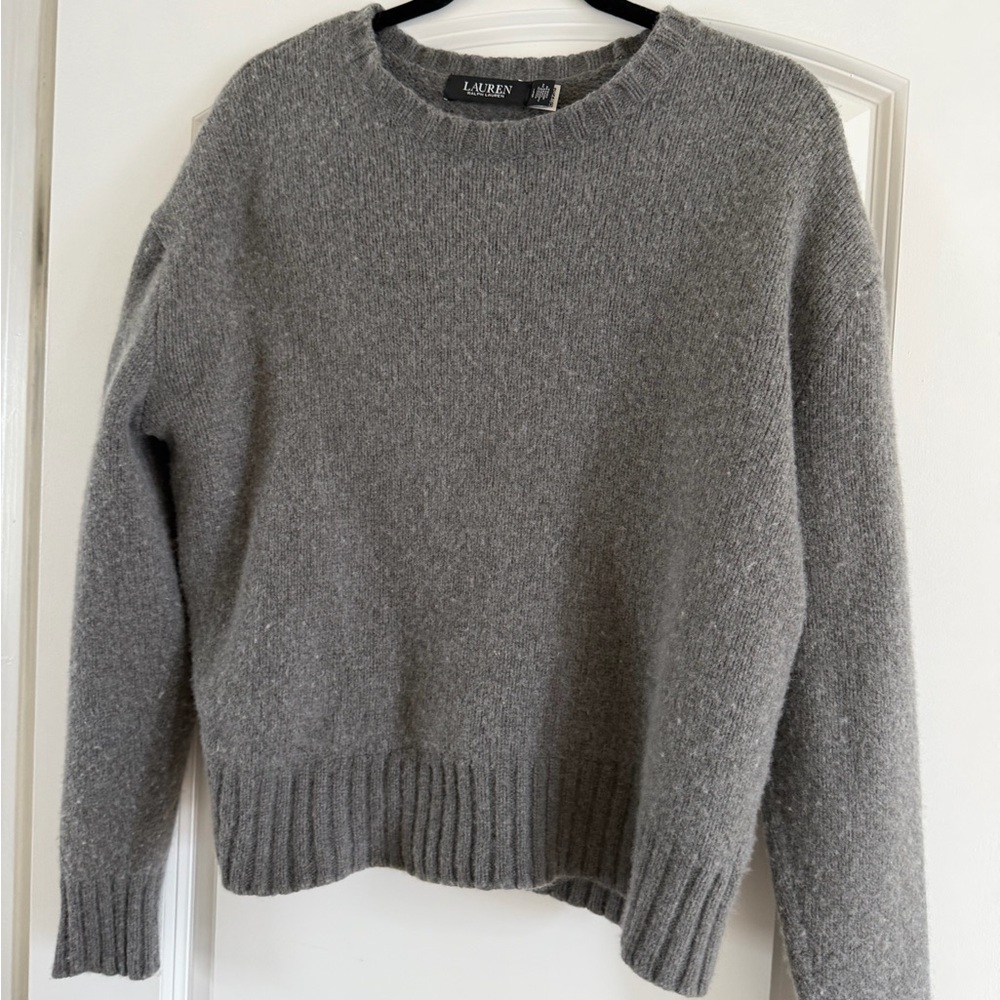 Ralph Lauren Classic Gray Crew Neck Sweater